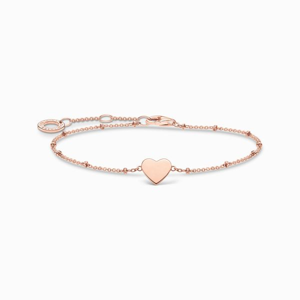 Thomas Sabo Sterling Silver Rose Gold Plated Heart Bracelet Harmony Jewellers Grimsby, ON