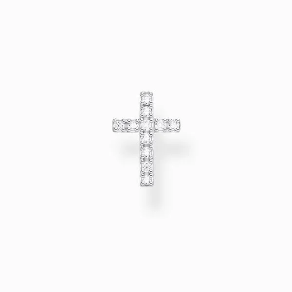 Thomas Sabo Sterling Silver CZ Cross Single Ear Stud Harmony Jewellers Grimsby, ON