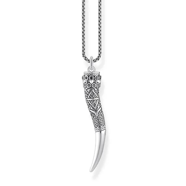 Thomas Sabo Sterling Silver Blackened Acanthus Horn Necklace Harmony Jewellers Grimsby, ON