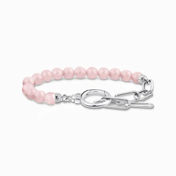 Thomas Sabo Sterling Silver Rose Quartz Link Chain Bracelet Harmony Jewellers Grimsby, ON