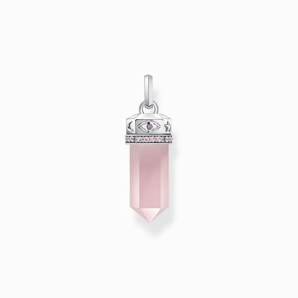 Thomas Sabo Sterling Silver Rose Quartz Hexagonal Pendant Harmony Jewellers Grimsby, ON