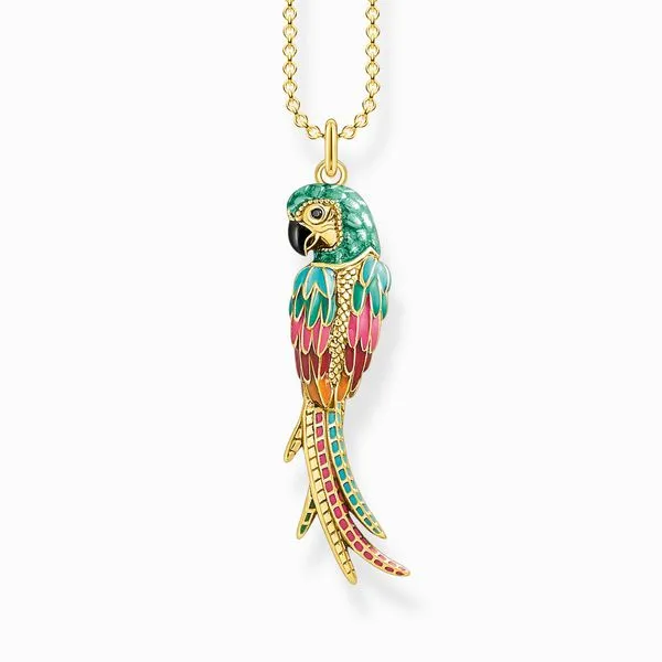 Thomas Sabo Sterling Silver Gold Plated Colourful Parrot Necklace Harmony Jewellers Grimsby, ON