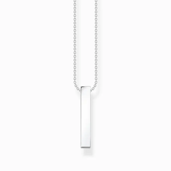 Thomas Sabo Sterling Silver CZ Bar Necklace Image 2 Harmony Jewellers Grimsby, ON