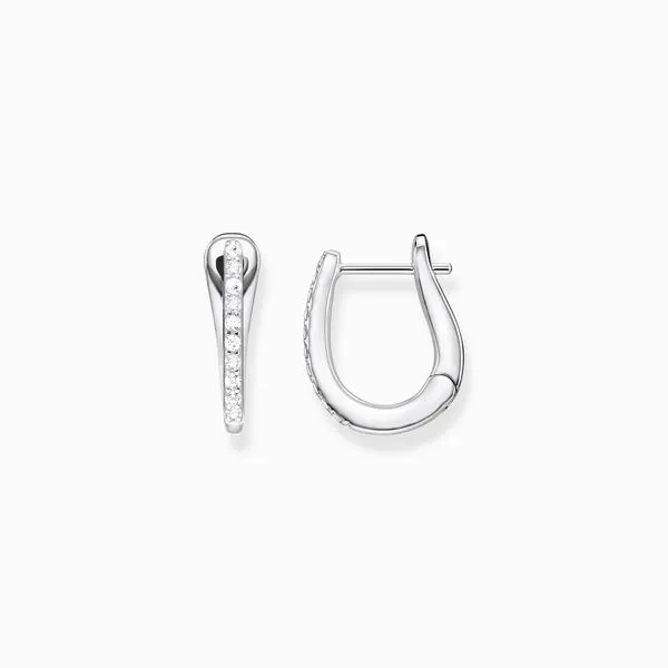 Thomas Sabo Sterling Silver CZ Hoop Earrings Harmony Jewellers Grimsby, ON