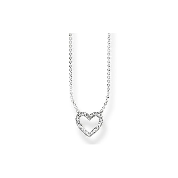 Thomas Sabo Sterling Silver CZ Open Heart Necklace Harmony Jewellers Grimsby, ON