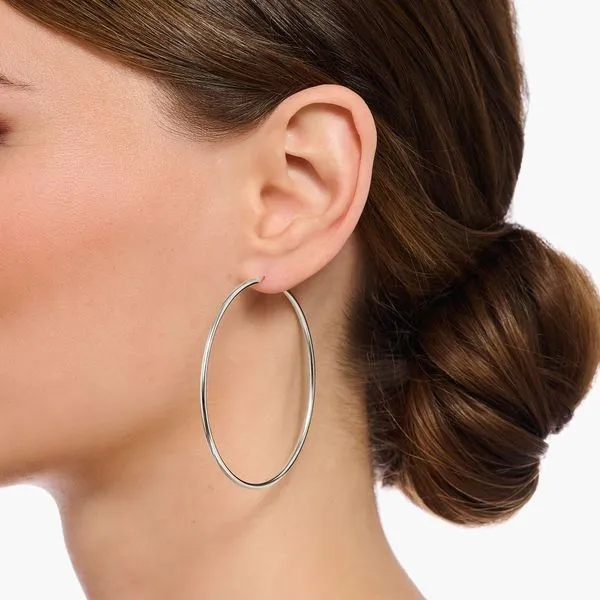 Thomas Sabo Sterling Silver Big Hoop Earings Image 2 Harmony Jewellers Grimsby, ON