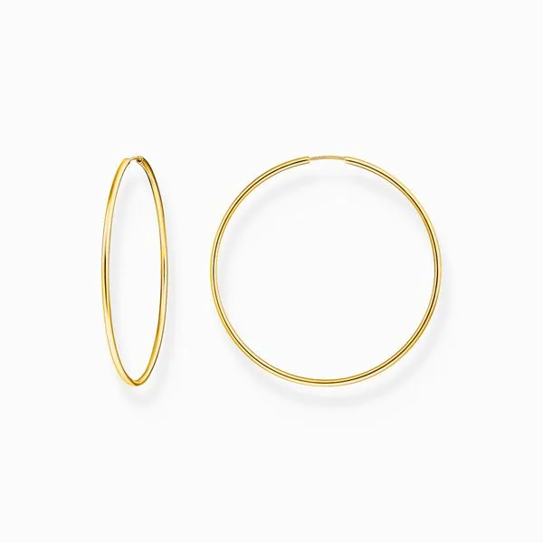 Thomas Sabo Sterling Silver Gold-plated Big Hoop Earrings Harmony Jewellers Grimsby, ON