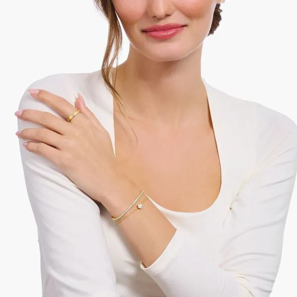 Thomas Sabo Sterling Silver Gold-plated CZ Bracelet Image 2 Harmony Jewellers Grimsby, ON