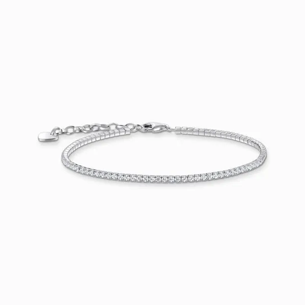Thomas Sabo Silver Bracelet With Small White Zirconia Stones Harmony Jewellers Grimsby, ON