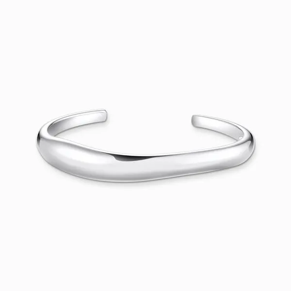 Thomas Sabo Sterling Silver Bangle In Organic Shape Harmony Jewellers Grimsby, ON