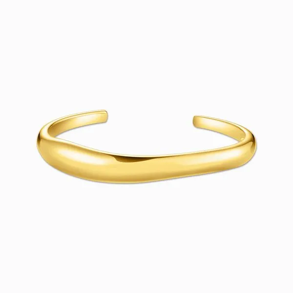 Thomas Sabo Gold-Plated Bangle In Organic Shape Harmony Jewellers Grimsby, ON