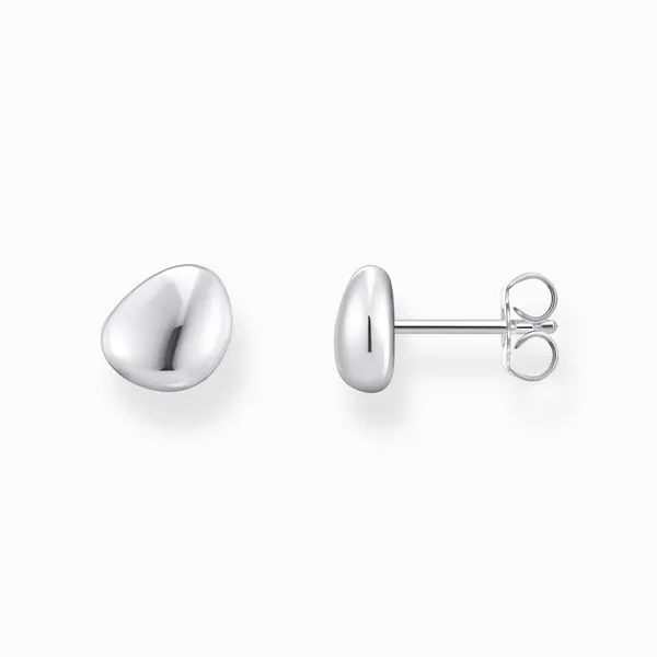 Thomas Sabo Small Silver Ear Studs In Organic Shape Harmony Jewellers Grimsby, ON