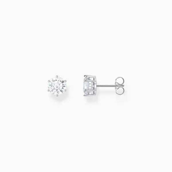 Thomas Sabo Sterling Silver Ear Studs With White Zirconia Harmony Jewellers Grimsby, ON