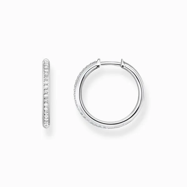 Thomas Sabo Sterling Silver CZ Hoop Earrings Harmony Jewellers Grimsby, ON