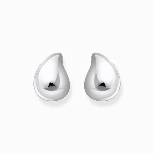 Thomas Sabo Silver Earrings In Organic Drop-Shape Image 2 Harmony Jewellers Grimsby, ON