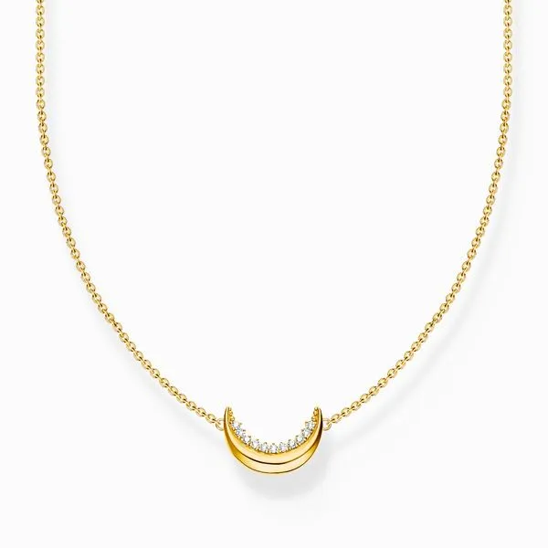 Gold-Plated Necklace With Pendant Moon Romance Harmony Jewellers Grimsby, ON