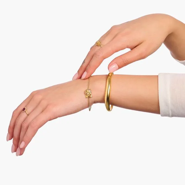 Thomas Sabo Gold-Plated Bracelet Romance Rose With White Zirconia Image 2 Harmony Jewellers Grimsby, ON