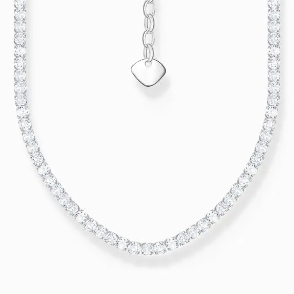 Thomas Sabo Sterling Silver Necklace With White Zirconia Stones Harmony Jewellers Grimsby, ON