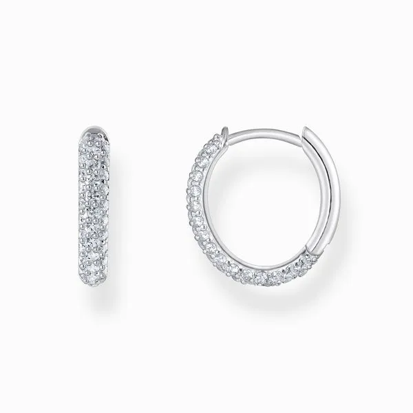 Thomas Sabo Sterling Silver CZ Hoop Earrings Harmony Jewellers Grimsby, ON
