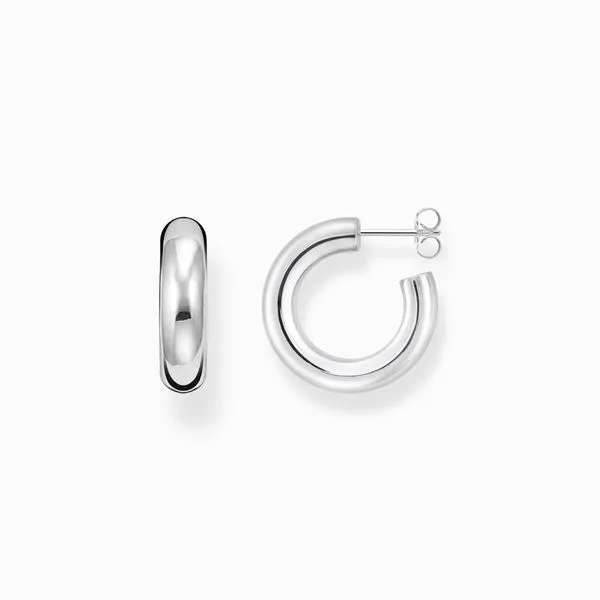 Thomas Sabo Silver Small Chunky Hoop Earrings Harmony Jewellers Grimsby, ON