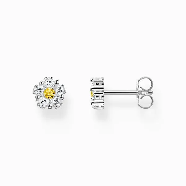 Sterling Silver Small Daisy Flower Ear Studs Harmony Jewellers Grimsby, ON