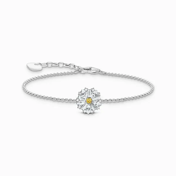 Thomas Sabo Sterling Silver Cubic Zirconia Daisy Flower Bracelet Harmony Jewellers Grimsby, ON