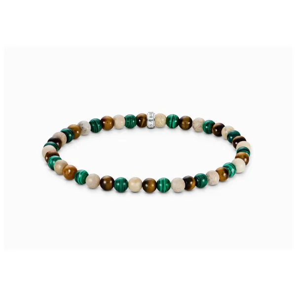 Thomas Sabo Earth Green 5mm Bead Bracelet Harmony Jewellers Grimsby, ON