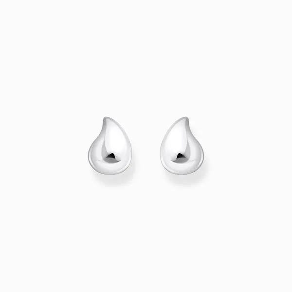 Small Sterling Silver Ear Studs In Organic Shape Image 2 Harmony Jewellers Grimsby, ON