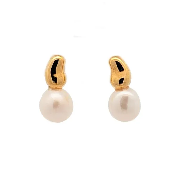 Thomas Sabo Gold-Plated Natural Beauty Freshwater Pearl Ear Studs Harmony Jewellers Grimsby, ON