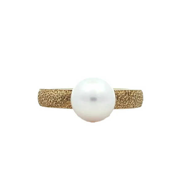 Sterling Silver Gold Plated Chinese Cultured Pearl Ring Harmony Jewellers Grimsby, ON