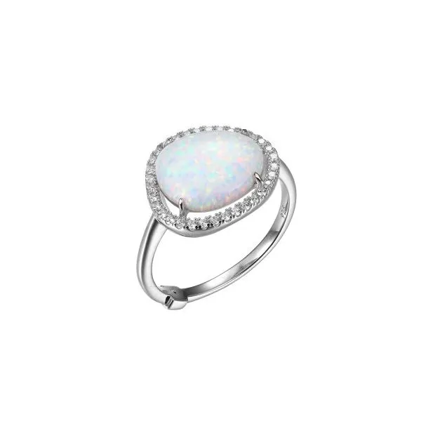 Sterling Silver ELLE Synthetic Opal Ring Harmony Jewellers Grimsby, ON