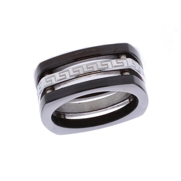 Black&White Sterling Silver Square Ring Harmony Jewellers Grimsby, ON