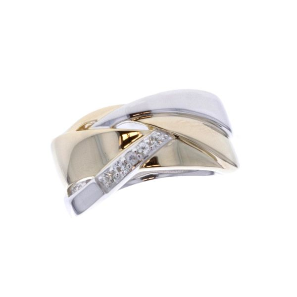 Sterling Silver Two-Tone White Sapphire Ring Harmony Jewellers Grimsby, ON