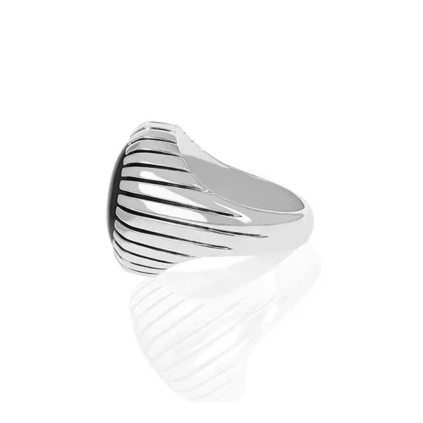 King Baby - Small Ribbed Shank Low Profile Ring Image 2 Harmony Jewellers Grimsby, ON