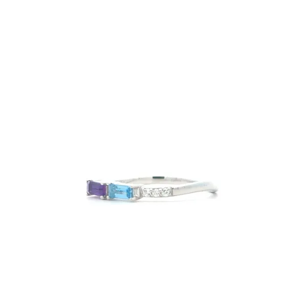 Sterling Silver Ring With Amethyst, Blue Topaz, And Cubic Zirconia Image 2 Harmony Jewellers Grimsby, ON