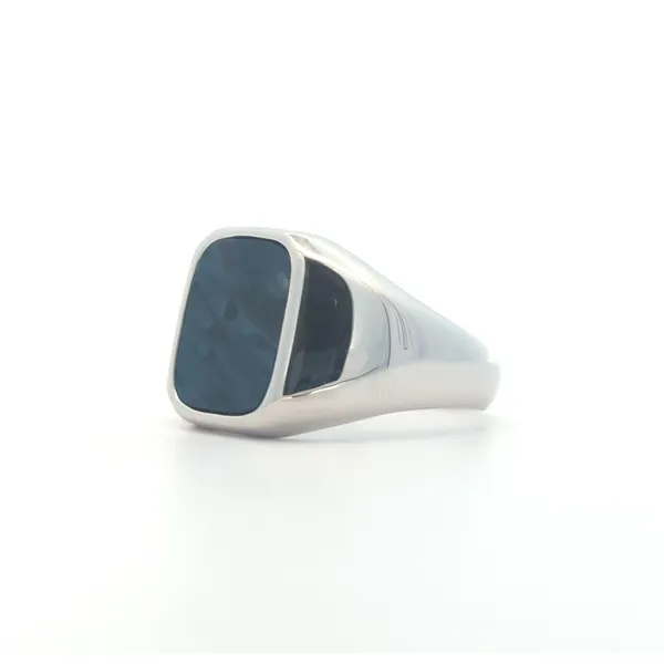 Sterling Silver Pietersit Blue Ring Image 2 Harmony Jewellers Grimsby, ON