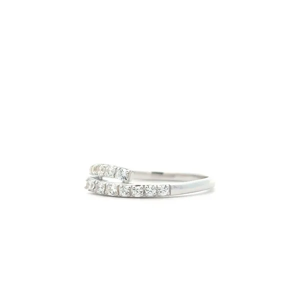 Sterling Silver Rhodium Plated Ring With Cubic Zirconia Image 2 Harmony Jewellers Grimsby, ON