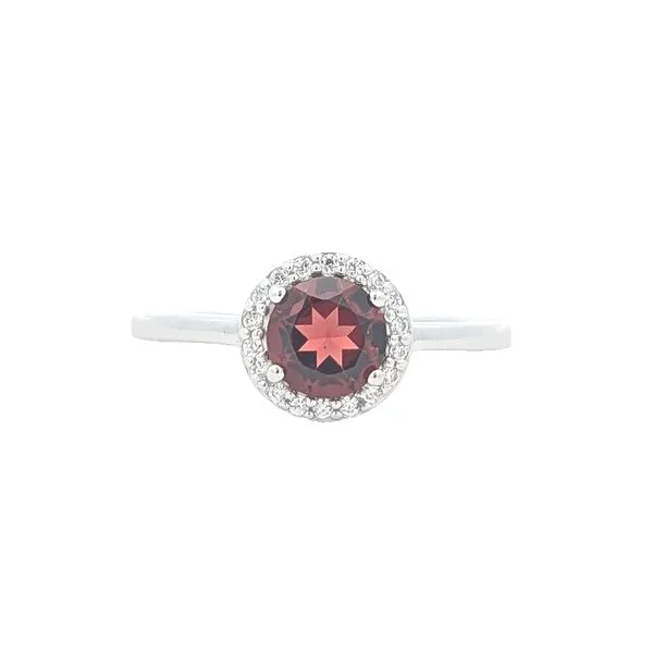 Sterling Silver Garnet CZ Ring Harmony Jewellers Grimsby, ON