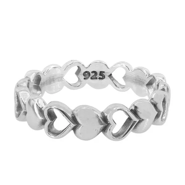 Sterling Silver Multi Heart Band Harmony Jewellers Grimsby, ON