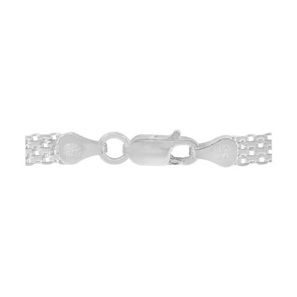 Sterling Silver Diamond Cut 4.5mm Bismark Chain - 18