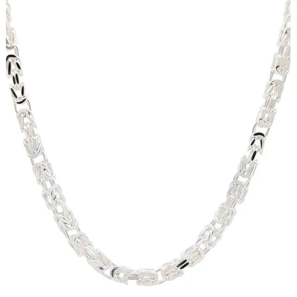 Sterling Silver 3mm Byzantine 18
