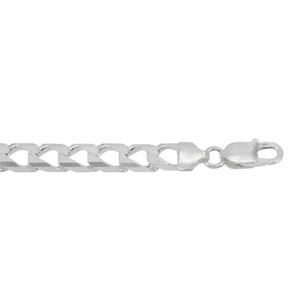 Sterling Silver 3.6mm Square Curb 24