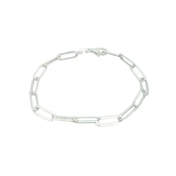 Sterling Silver Paper Clip Bracelet 7