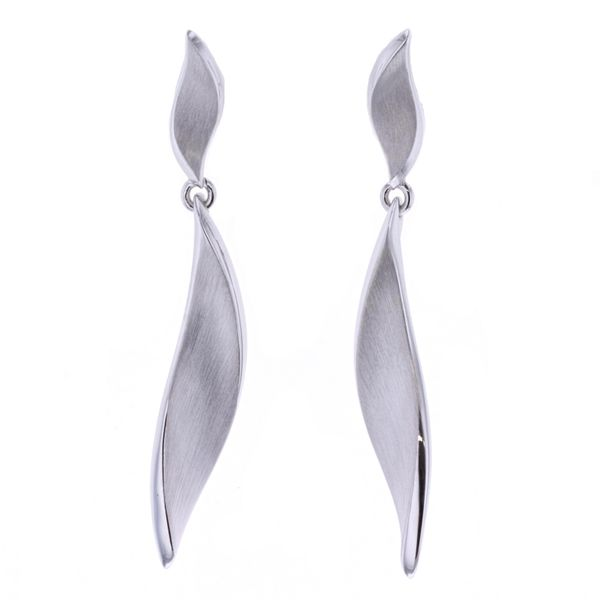 Sterling Silver Rhodium Plated Drop Earrings Harmony Jewellers Grimsby, ON