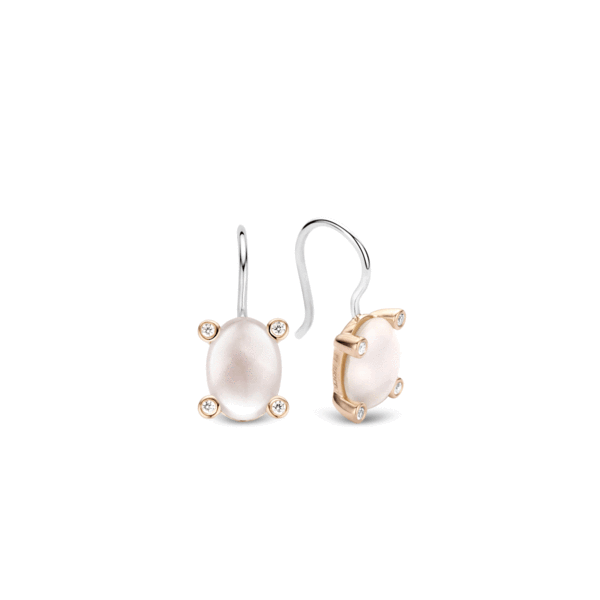 Sterling Silver and Rose Gold Plated Drop Earrings Final Sale Harmony Jewellers Grimsby, ON