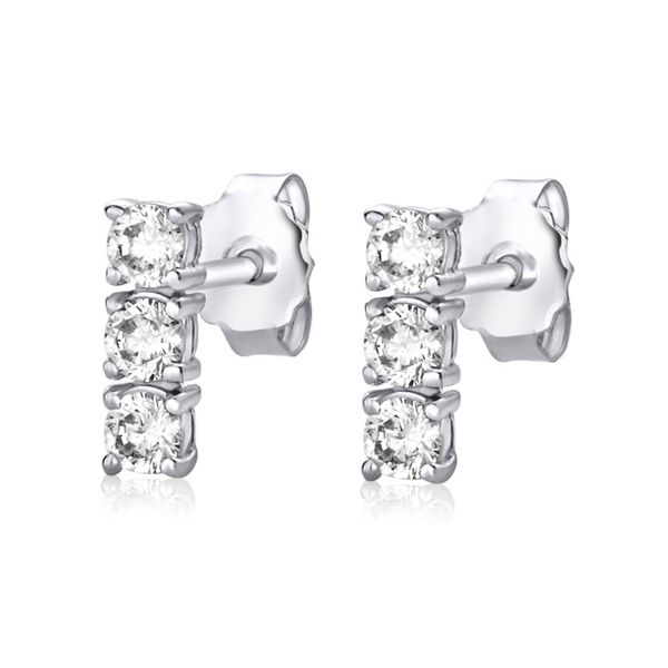 Sterling Silver CZ Stud Earrings Harmony Jewellers Grimsby, ON