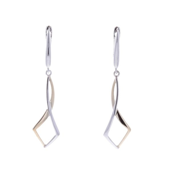 Sterling Silver Two-Tone Drop Earrings Harmony Jewellers Grimsby, ON