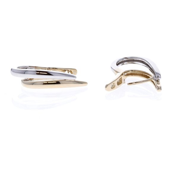 Sterling Silver Two-Tone Hoop Earrings Harmony Jewellers Grimsby, ON