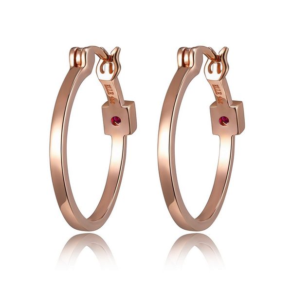 Sterling Silver Rose Gold Plated Hoop Earrings Harmony Jewellers Grimsby, ON