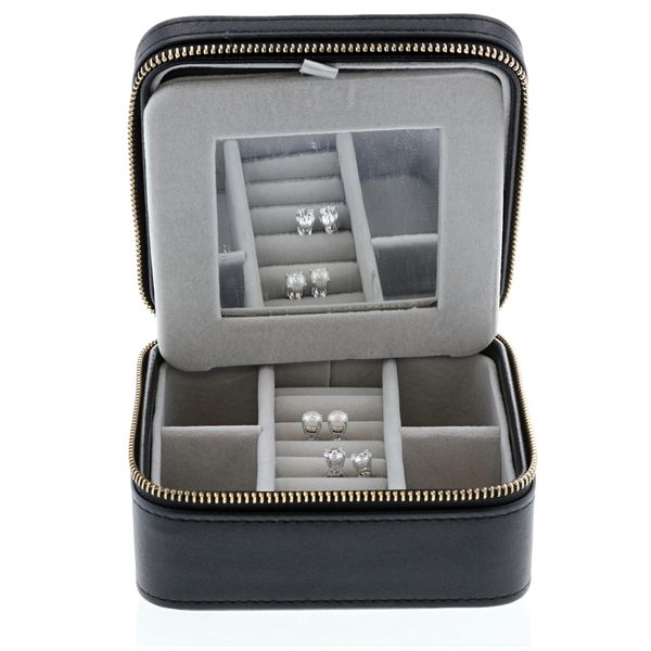 REIGN Sterling Silver CZ and White Pearl Stud Earrings Mother's Day Gift set Image 4 Harmony Jewellers Grimsby, ON